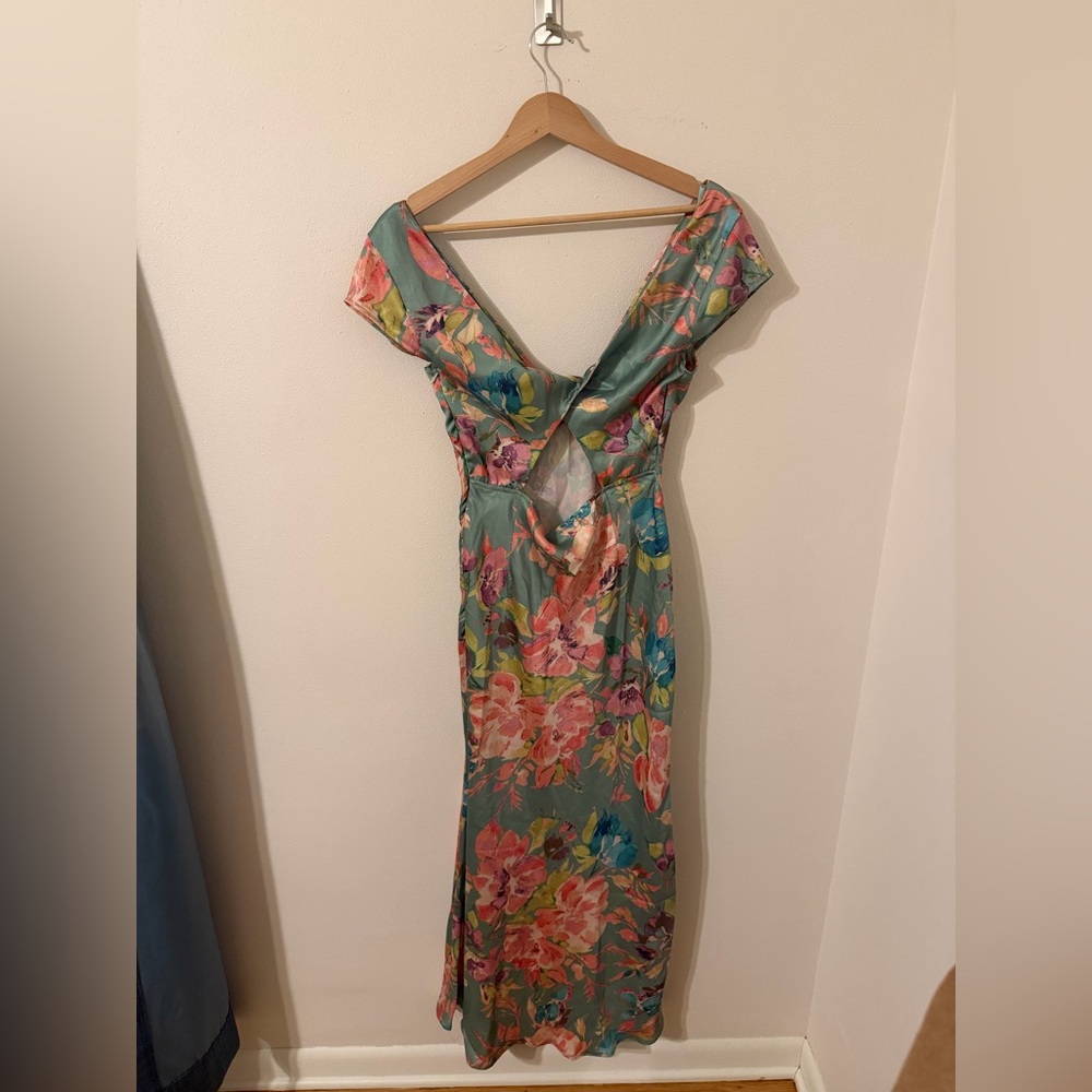 Hello Molly Green Floral Maxi Dress - Picture 9 of 10